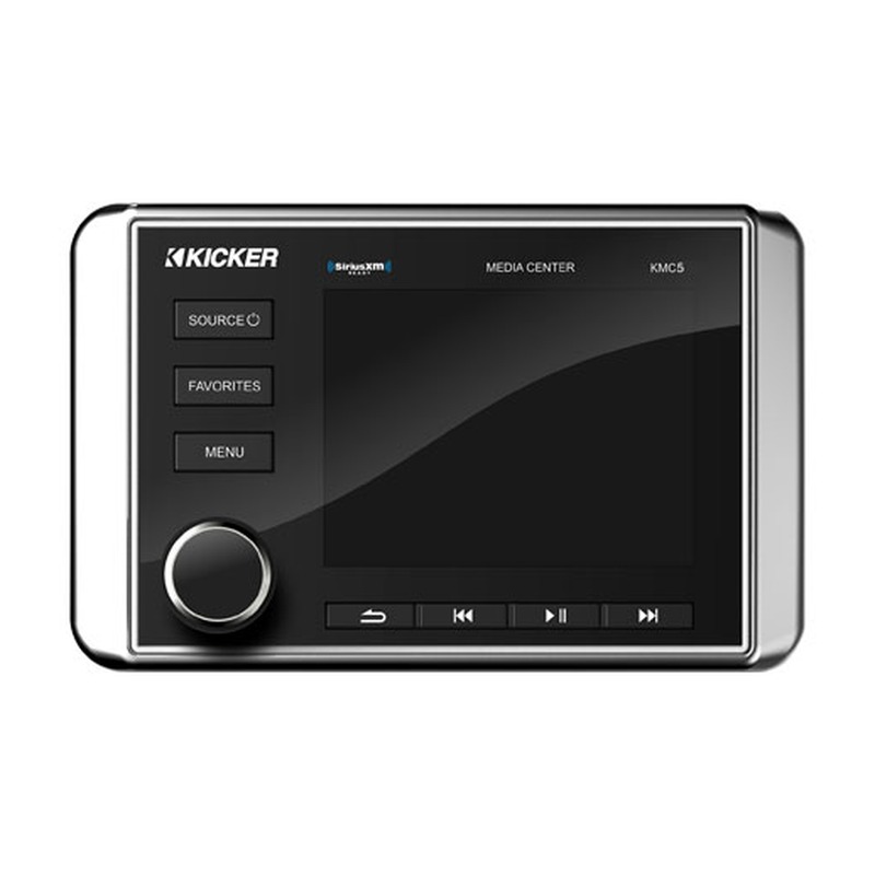 [BATAUD14317] Autoradio marine KM Bluetooth USB FM AUX 2 Zones SiriusXM NMEA Kicker 139,7*88,9*33mm E76,2*127mm KI-46KMC5 - image secondaire