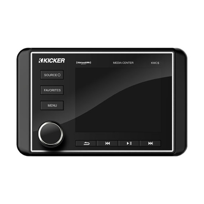 [BATAUD14317] Autoradio marine KM Bluetooth USB FM AUX 2 Zones SiriusXM NMEA Kicker 139,7*88,9*33mm E76,2*127mm KI-46KMC5 - image secondaire