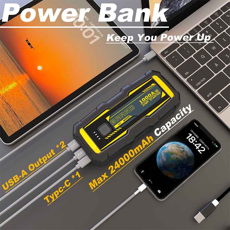 Booster de batterie S-T series 3en1 LED/Chargeur USB - 10