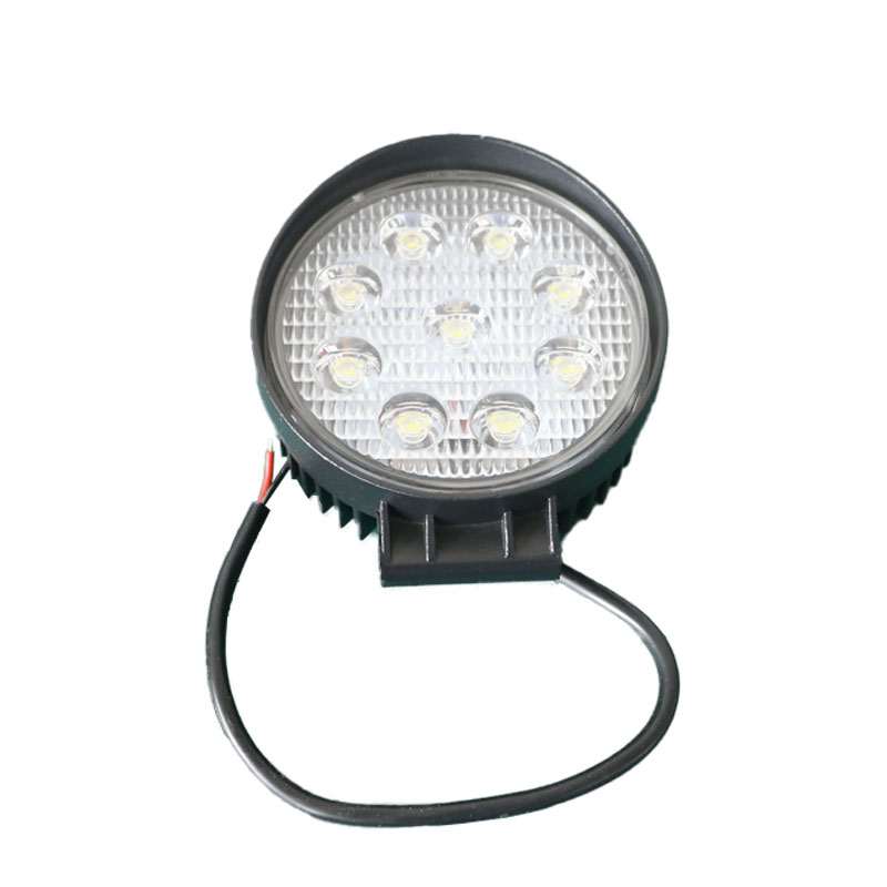 Feux de travail 27W Rond IP67 Blanc 6000K 110*110*55mm DC9-32V LB2027-1