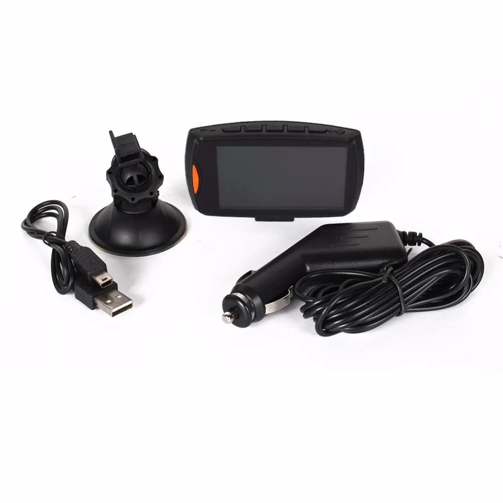 Écran rétroviseur 2,7" avec camera de recul et camera boite noir D10 DC12V