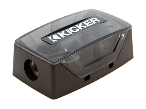 Porte fusible entrée 1x1/0-8GA sortie 2x4-8GA Kicker KI-46FHD