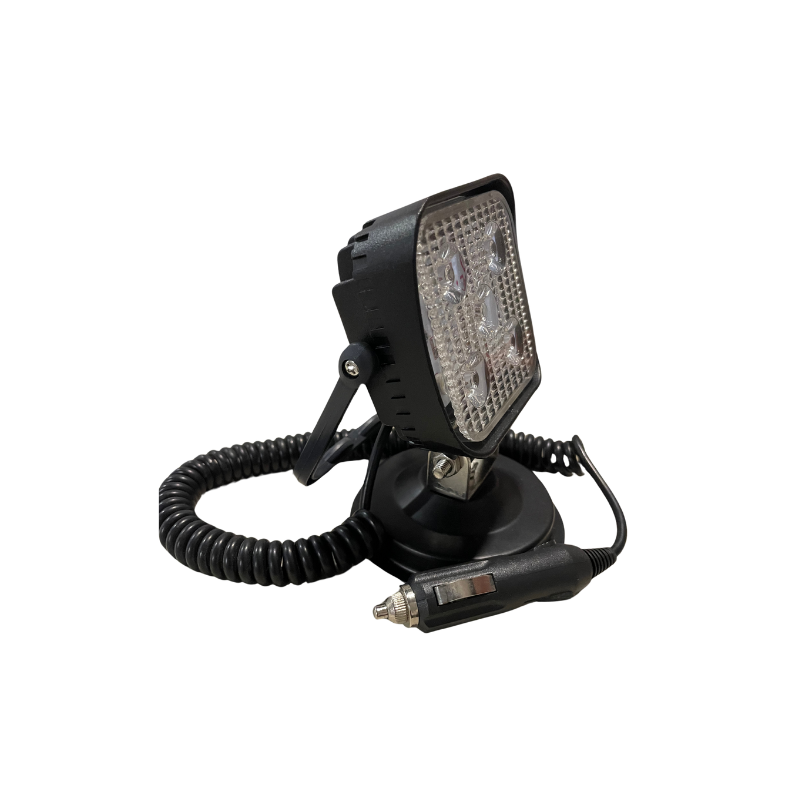 Feux de travail aimenté avec prise allume cigare 15W 1500Lm Blanc 6000K DC12-24V A801B-15W