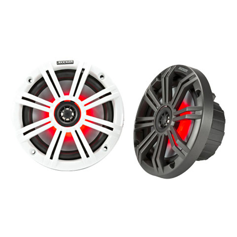 Haut-parleurs marine LED KM 195W 165mm 4ohms Kicker KI-45KM654L