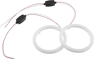 Angel eyes rond CCFL 80mm DC12V Rouge