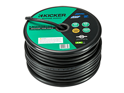 Câble marine haut-parleurs + RGB 45mètres Kicker KI-KMWRGB150