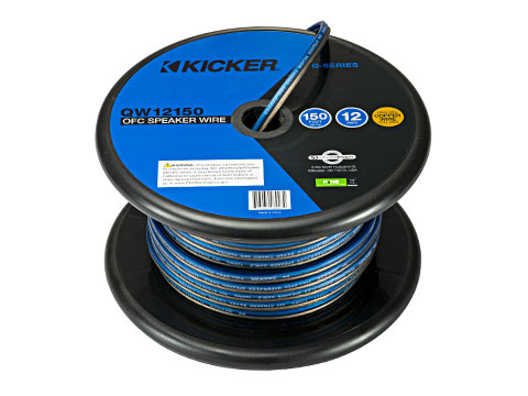 Câbles haut-parleurs Q 12GA Kicker 1mètre KI-46QW12150
