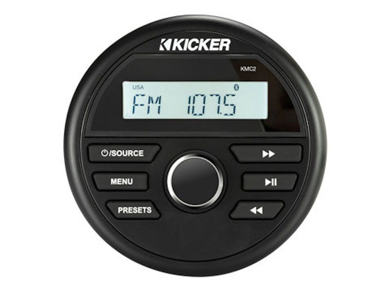 Autoradio marine KM Bluetooth USB FM AUX Kicker 113*101mm E92,1*101mm KI-KMC2 (copie)