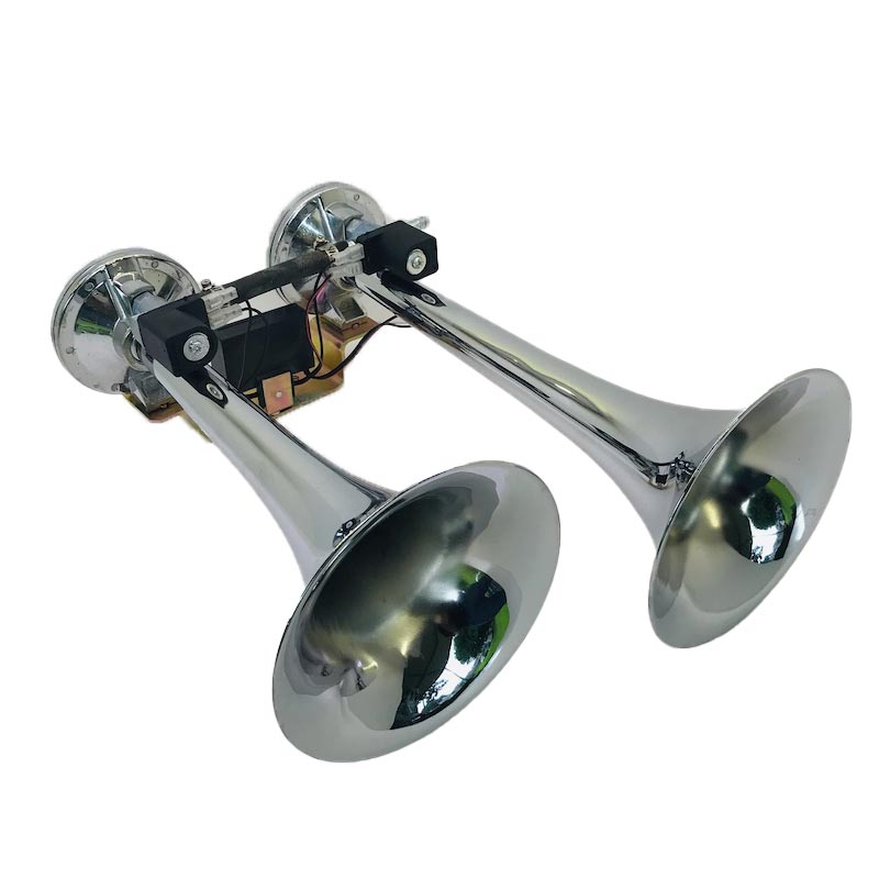 Klaxon à Air CGV 2 Trompes Métal Chrome DLGY-108-2