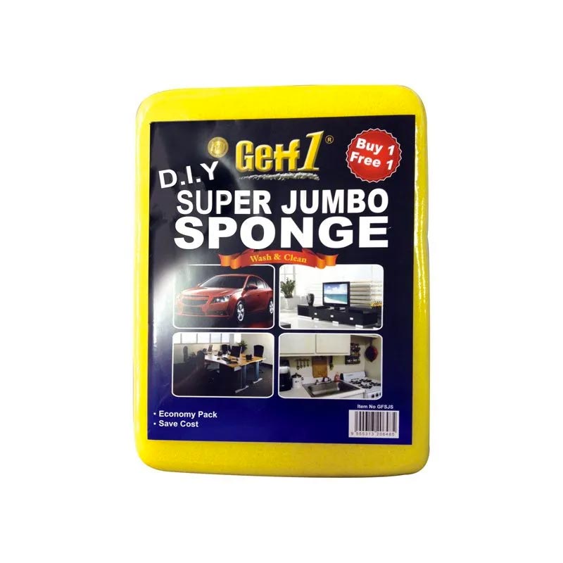 Éponge Super Jumbo Shampoing Wash & Clean Pack GF-SJS