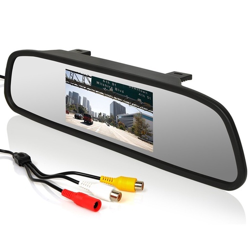 [AUTECR50339] Écran rétroviseur 7" bluetooth/USB/SD pour caméra de recul YL-2027 DC12/24V