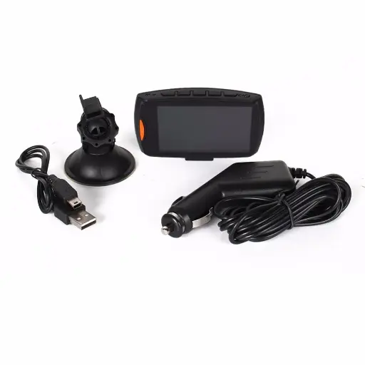 Écran rétroviseur 2,7" avec camera de recul et camera boite noir D10 DC12V