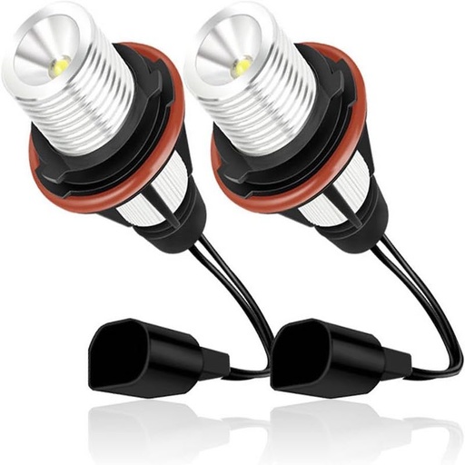 [AUTLED50872] Ampoules LED angel eyes BMW 80W E39 E60 E65 6000K DC12V