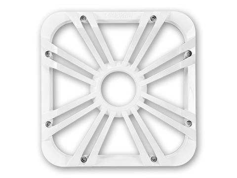 [AUTAUD075875] Grille blanche LED pour subwoofer L7 30Cm Carré Kicker KI-11L712GLW