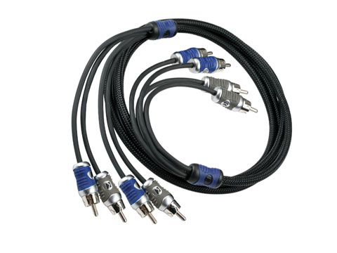 [AUTAUD89018] Câble RCA QI 4 canaux Kicker 4 mètres KI-QI44