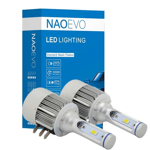 [AUTLED51930] Kit LED NAO H15 6000K Pro Jour/Veilleuse/Route 72W 8400Lm DC9-16V