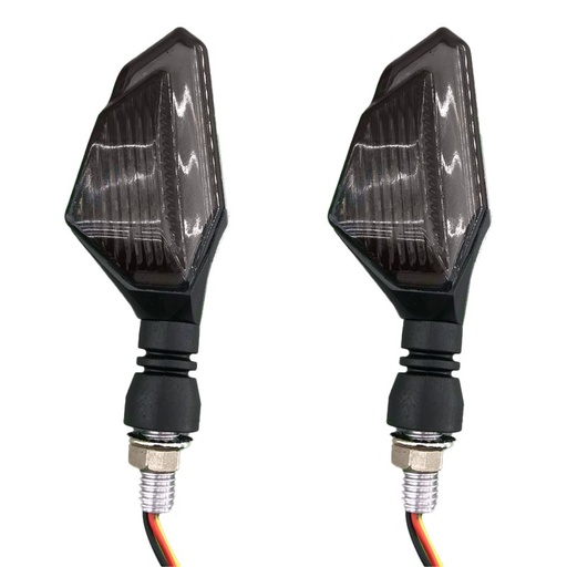 [AUTMOT55181] Clignotant moto Blanc 6000K + Orange DC12V MLE