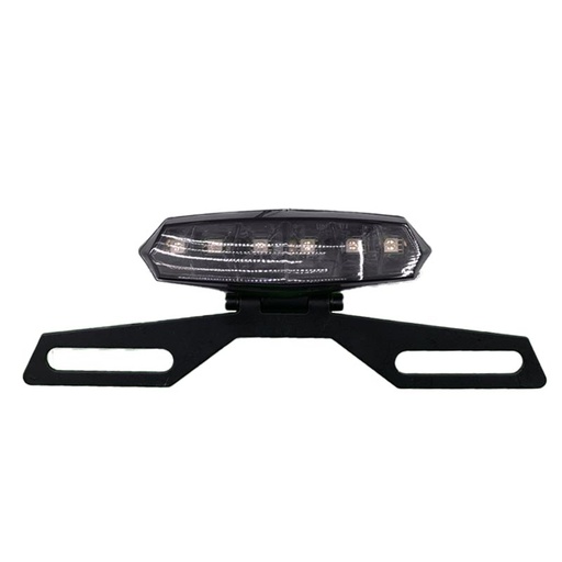 [AUTMOT55211] Feux arrière moto Veilleuse/Stop Blanc 6000K + Rouge  DC12V MT6