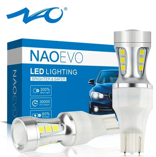 Ampoules LED 1156S P21W BA15S 18SMD3030 Canbus Orange DC12V (copie)