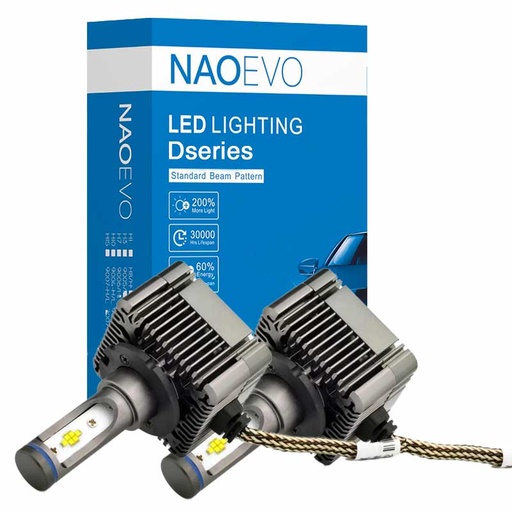Kit LED D1S 6000K Dseries 72W 8000Lm DC9-16V (copie)